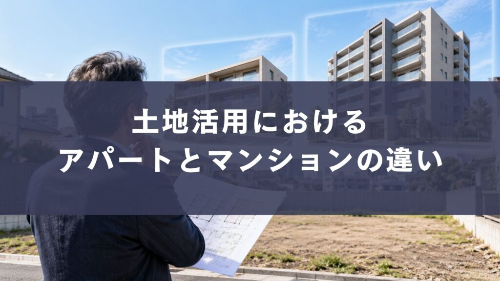 土地活用における アパートとマンションの違い