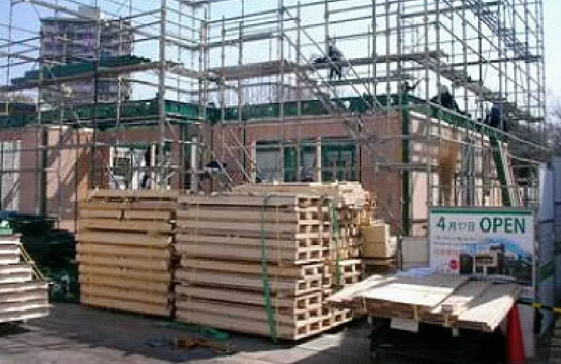 2階建て方〜外壁パネル